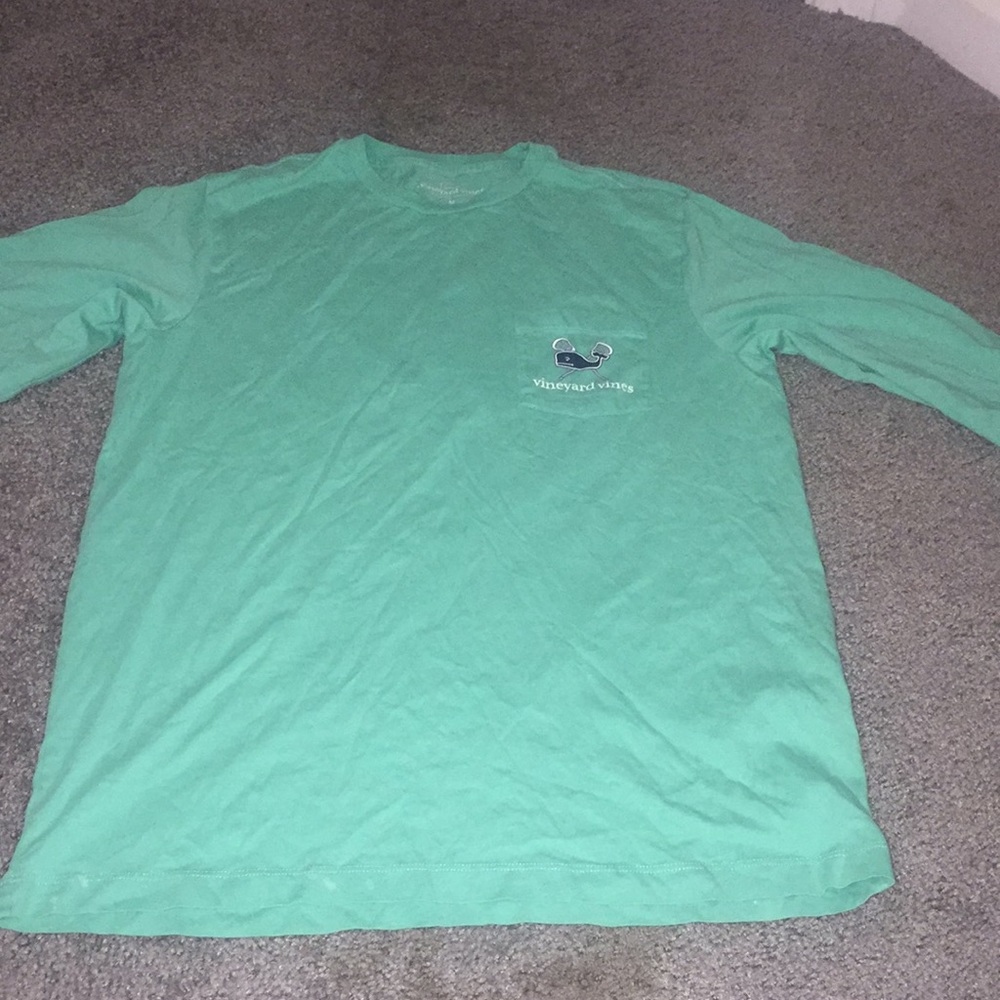 Vineyard Vines Mint Green Lax Long Sleeve Tee